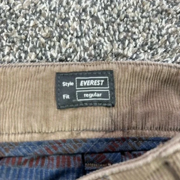 Brax Everest‎ Regular Fit Corduroy Pants Mens 40x34 Beige Dress Work Casual - Picture 6 of 13